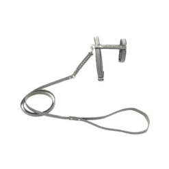 Comme Un Roi - Harnais Et Laisse Cuir So Nature Gris Pour Chat - TU