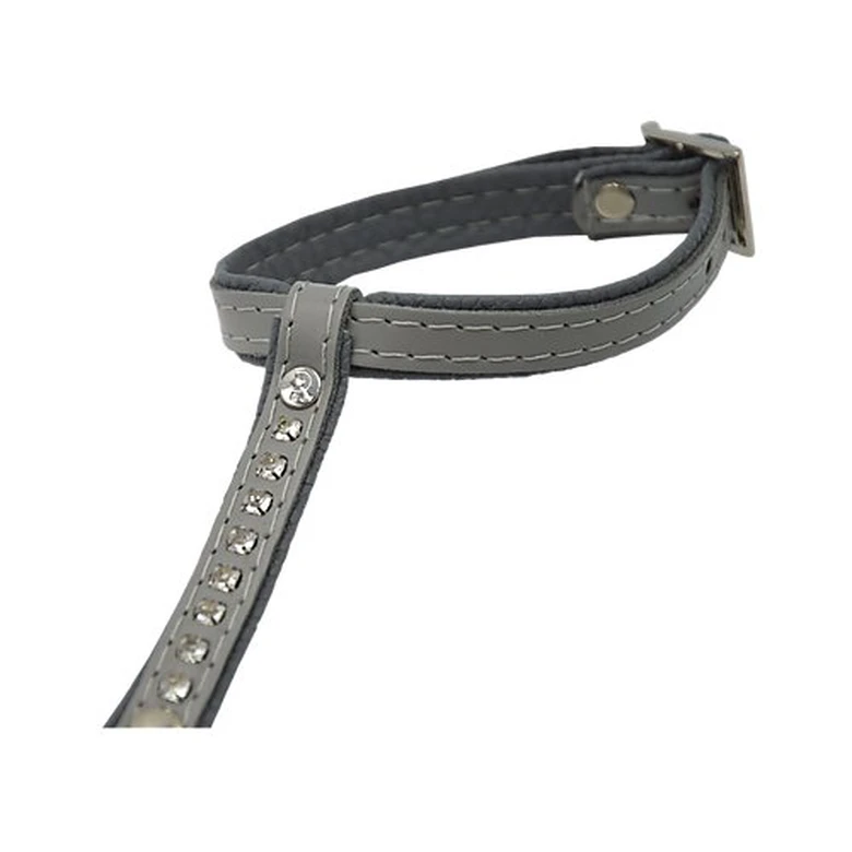 Comme Un Roi - Harnais Et Laisse Cuir So Nature Gris Pour Chat - TU 4 Comme Un Roi - Harnais Et Laisse Cuir So Nature Gris Pour Chat - TU – Image 2