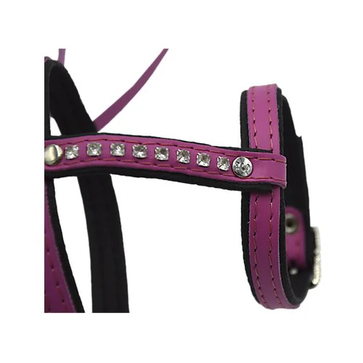 Comme Un Roi - Harnais Et Laisse Cuir So Funky Rose Pour Chat - TU 4 Comme Un Roi - Harnais Et Laisse Cuir So Funky Rose Pour Chat - TU – Image 2