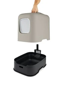 Rotho MyPet - Maison De Toilette Biala Pour Chat - Cappuccino -Chats Chiens Articles Magasin 65477