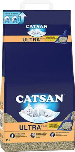Catsan - Litière Minérale Agglomérante Pour Chat - 15L