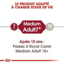 Royal Canin - Croquettes Medium Adulte 7+ Pour Chien 13 Royal Canin - Croquettes Medium Adulte 7+ Pour Chien -Chats Chiens Articles Magasin 66799