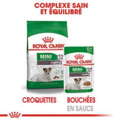 Royal Canin - Sachets Mini Ageing 12+ En Sauce Pour Chien - 12X85g -Chats Chiens Articles Magasin 68356