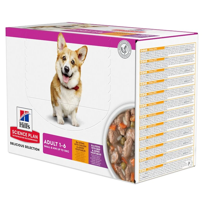 Hill's Science Plan - Sachets Repas Adult Small & Mini Au Poulet Et Bœuf Pour Chien - 12x80g 3 Hill's Science Plan - Sachets Repas Adult Small & Mini Au Poulet Et Bœuf Pour Chien - 12x80g