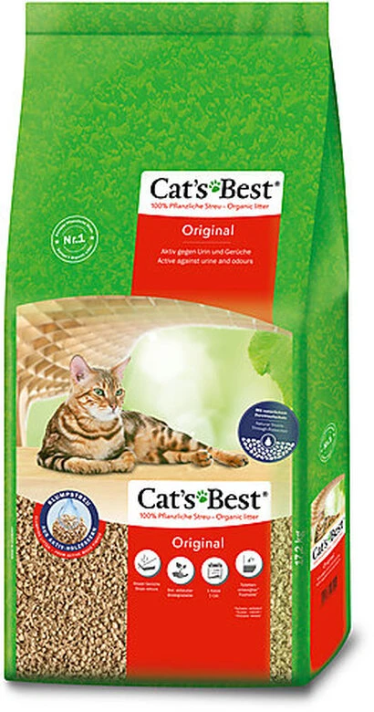 Cat's Best - Litière Végétale Original Pour Chat - 40L 3 Cat's Best - Litière Végétale Original Pour Chat - 40L