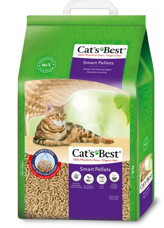 Cat's Best - Litière Végétale Smart Pellets Pour Chat - 20L 3 Cat's Best - Litière Végétale Smart Pellets Pour Chat - 20L