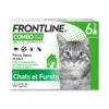 Frontline Combo - Pipettes Antiparasitaires Élimine Les Puces Pour Chat - 6x0,5ml -Chats Chiens Articles Magasin 69034