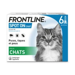 Frontline - Pipettes Antiparasitaires Traitement Prévention Pour Chat - 6x0,5ml