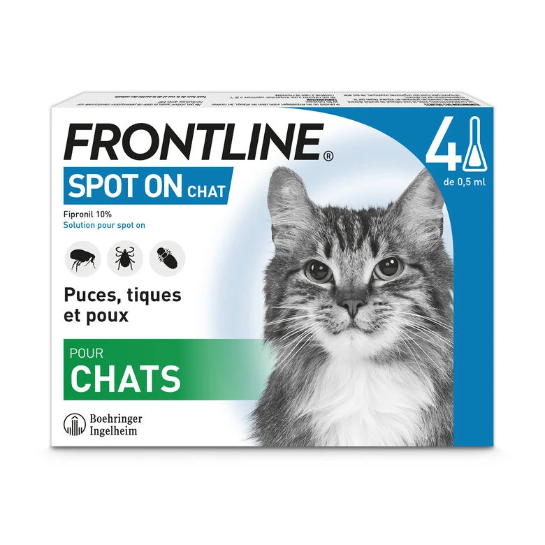 Frontline - Pipettes Antiparasitaires Traitement Prévention Pour Chat - 4x0,5ml 3 Frontline - Pipettes Antiparasitaires Traitement Prévention Pour Chat - 4x0,5ml