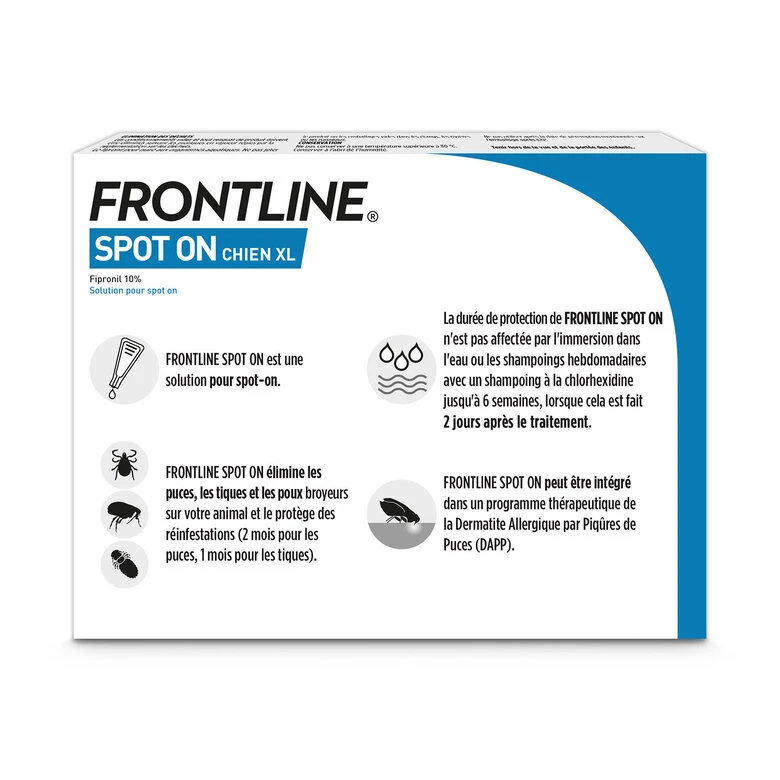 Frontline - Pipettes Antiparasitaire Pour Chien De 40 à 60kg - 4x4,02ml 4 Frontline - Pipettes Antiparasitaire Pour Chien De 40 à 60kg - 4x4,02ml – Image 2