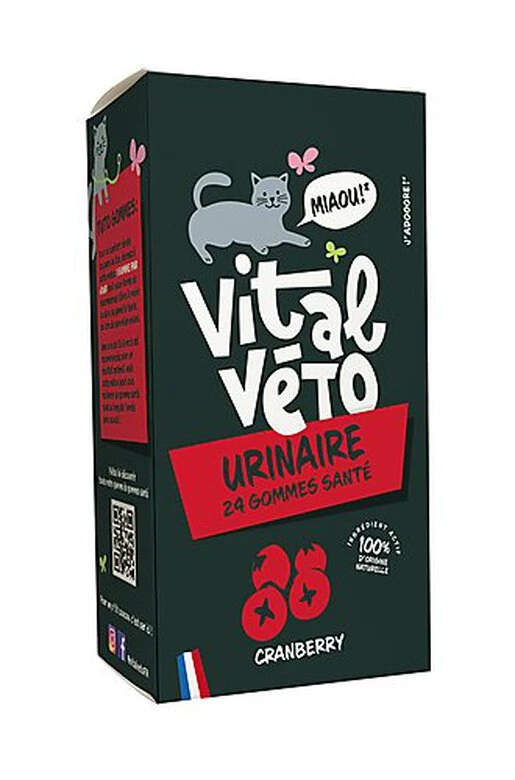 Vitalvéto - Gommes Santé Urinaire Pour Chat - 24g 3 Vitalvéto - Gommes Santé Urinaire Pour Chat - 24g