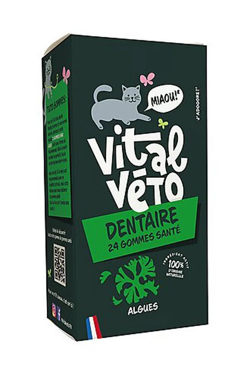 Vitalvéto - Gommes Santé Dentaire Pour Chat - 24g 3 Vitalvéto - Gommes Santé Dentaire Pour Chat - 24g