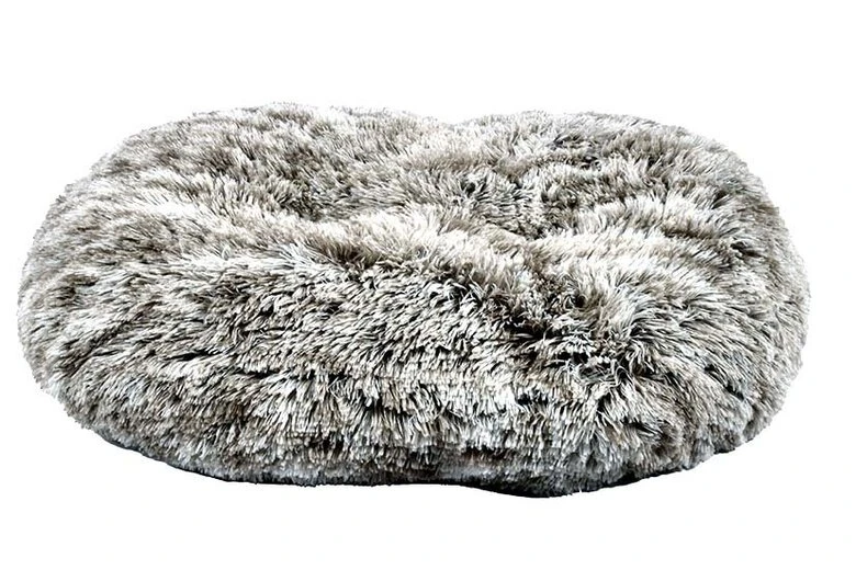 Bobby - Coussin Oval Poilu Gris Pour Chien - 88x58cm 3 Bobby - Coussin Oval Poilu Gris Pour Chien - 88x58cm