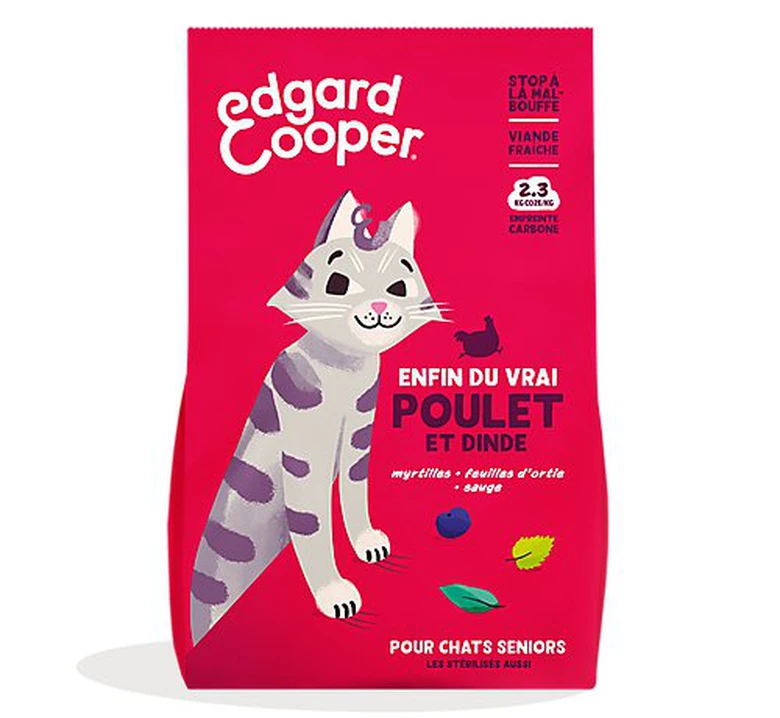 Edgard & Cooper - Croquettes à La Dinde Et Au Poulet Pour Chat Senior - 2Kg 3 Edgard & Cooper - Croquettes à La Dinde Et Au Poulet Pour Chat Senior - 2Kg
