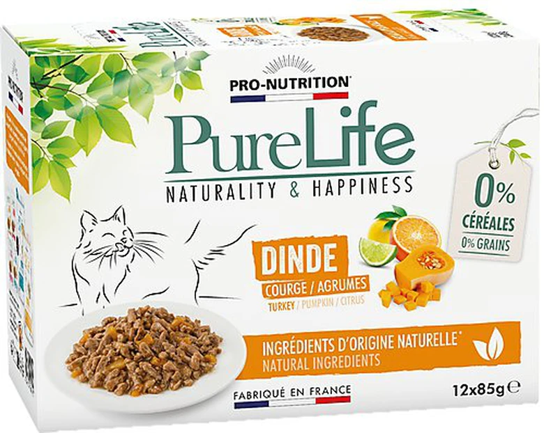 Flatazor - Pochons PURELIFE Effilés En Sauce à La Dinde Pour Chat - 12x85g 3 Flatazor - Pochons PURELIFE Effilés En Sauce à La Dinde Pour Chat - 12x85g
