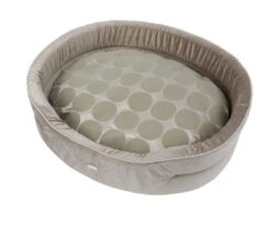 Wouapy - Corbeille Prestige Spot Taupe Pour Chien - T80