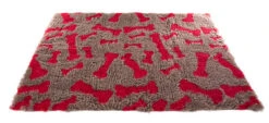 Martin Sellier - Tapis Moelleux Os Rouge Pour Chien - 100cm