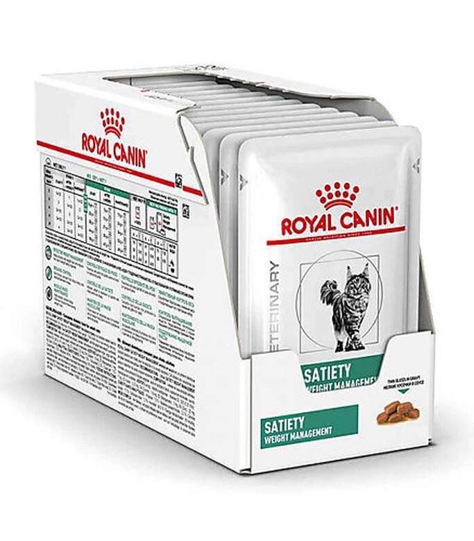 Royal Canin - Sachets Veterinary Satiety Weight Management Pour Chat - 12x85g 4 Royal Canin - Sachets Veterinary Satiety Weight Management Pour Chat - 12x85g – Image 2