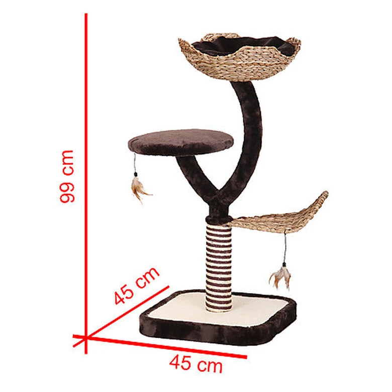 Croci - Arbre à Chat Natural Magnolia Pour Chat - 99cm 8 Croci - Arbre à Chat Natural Magnolia Pour Chat - 99cm – Image 6