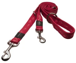 Rogz - Laisse Alpinist Multiple Rouge Pour Chien - XL