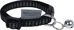 Wouapy - Kit Protect Harnais Laisse Et Collier Pour Chatons - Noir