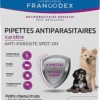 Francodex - Pipettes Antiparasitaires Icardine Pour Chiots - X4 -Chats Chiens Articles Magasin 75243