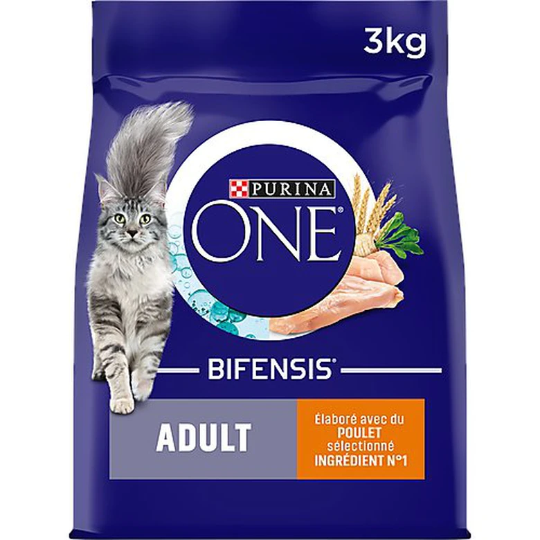 Purina One - Croquettes Adulte Bifensis Au Poulet Pour Chat - 3Kg 3 Purina One - Croquettes Adulte Bifensis Au Poulet Pour Chat - 3Kg