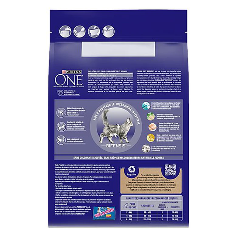 Purina One - Croquettes Adulte Bifensis Au Poulet Pour Chat - 3Kg 5 Purina One - Croquettes Adulte Bifensis Au Poulet Pour Chat - 3Kg – Image 3