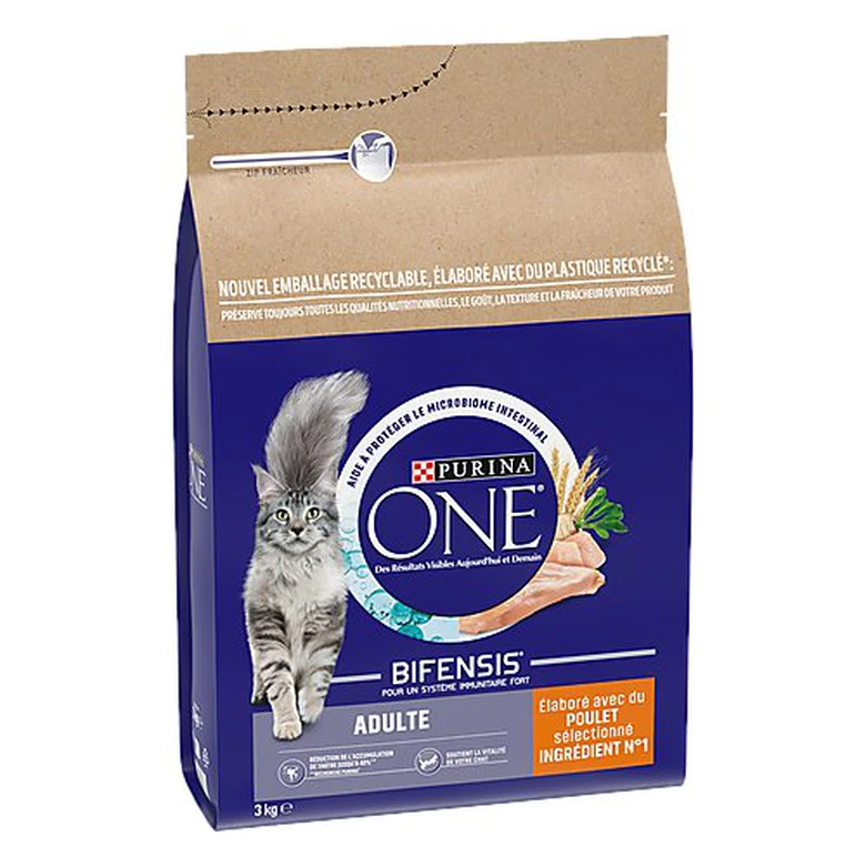Purina One - Croquettes Adulte Bifensis Au Poulet Pour Chat - 3Kg 4 Purina One - Croquettes Adulte Bifensis Au Poulet Pour Chat - 3Kg – Image 2