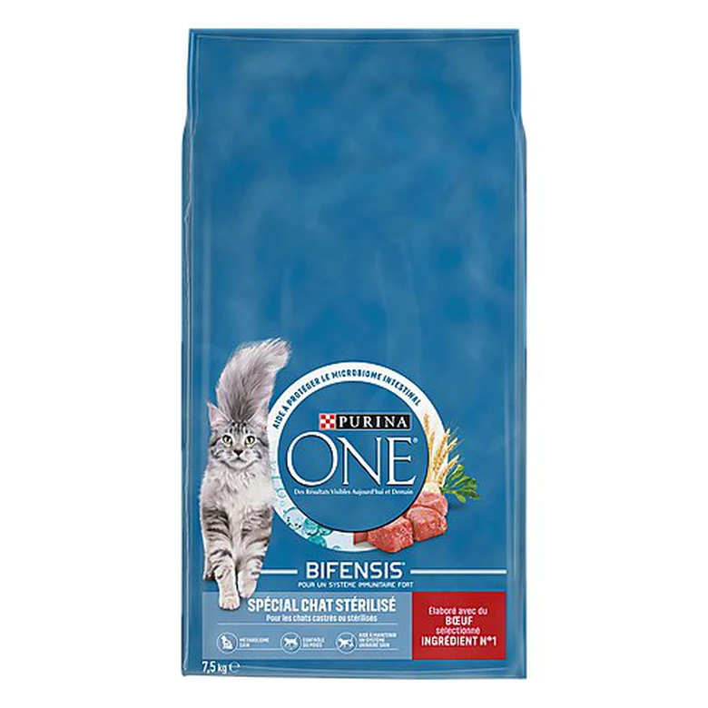 Purina One - Croquettes Stérilisé Bifensis Au Bœuf Pour Chat - 7,5Kg 3 Purina One - Croquettes Stérilisé Bifensis Au Bœuf Pour Chat - 7,5Kg – Image 2