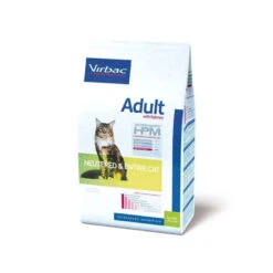 Virbac - Croquettes Veterinary HPM Adult Neutered & Entire Au Saumon Pour Chats - 3Kg