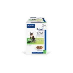 Virbac - Sachet Veterinary HPM Neutered Au Saumon Pour Chats - 12x85g