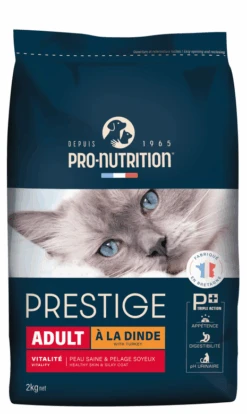 Pro-nutrition - Croquettes Prestige Adult à La Dinde Pour Chat - 2Kg