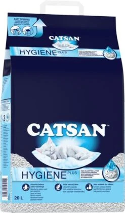 Catsan - Litière Minérale Hygiene Plus Pour Chat - 20L