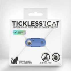 Tickless - Répulsif Antiparasitaire Mini Cat Ultrason Rechargeable Pour Chats - Bleu