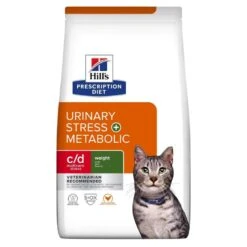 Hill's - Croquettes Prescription Diet C/D Urinary Stress Metabolic Pour Chats - 8Kg