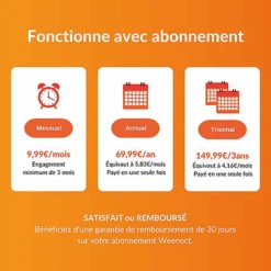 Weenect - Traceur GPS Blanc Edition 2023 Pour Chats - XS -Chats Chiens Articles Magasin 76674