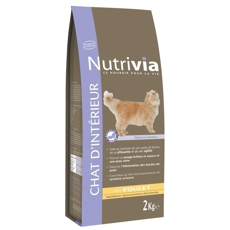 Nutrivia - Croquettes Au Poulet Pour Chat D'Intérieur 4 Nutrivia - Croquettes Au Poulet Pour Chat D'Intérieur – Image 2