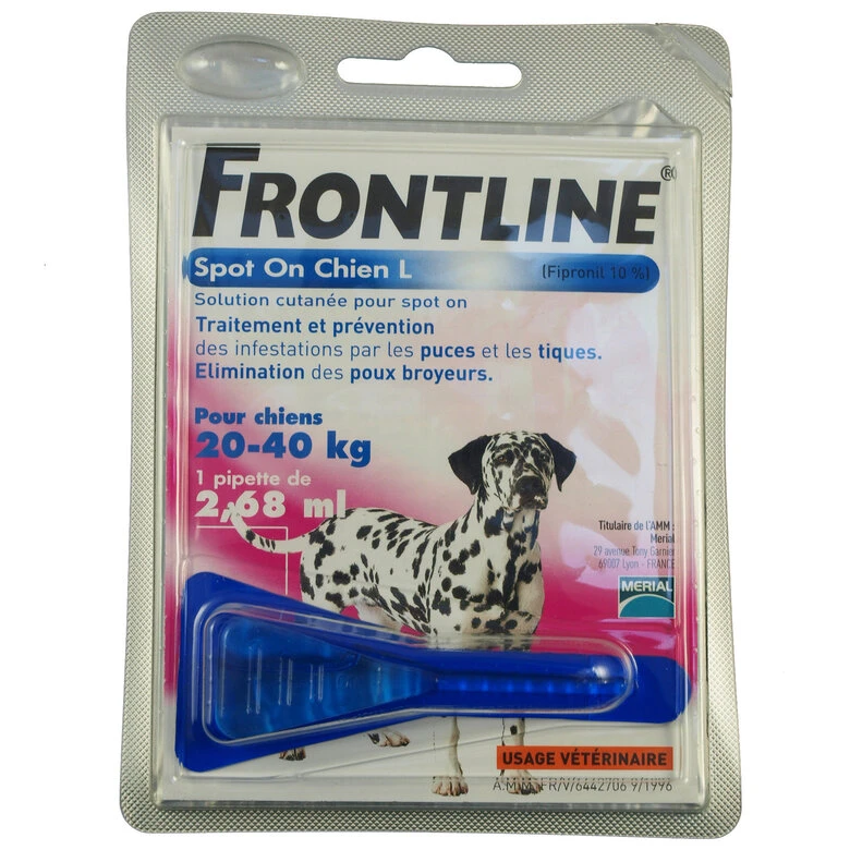 Frontline - Pipette Antiparasitaire Pour Chien De 20 à 40Kg - 2,68ml 3 Frontline - Pipette Antiparasitaire Pour Chien De 20 à 40Kg - 2,68ml