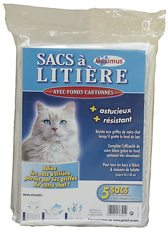 Tyrol - Sacs Avec Fond Cartonné Pour Bac à Litière - X5 3 Tyrol - Sacs Avec Fond Cartonné Pour Bac à Litière - X5